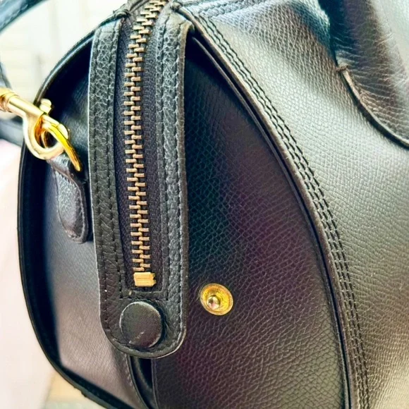 Valentino Garavani Black Leather Boston Bag - Picture 8 of 12